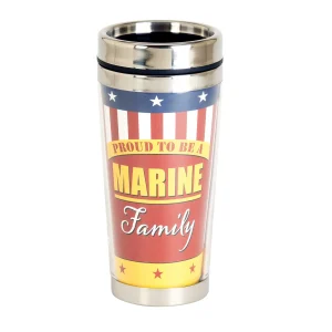 Travel Mug Proud Marine Family